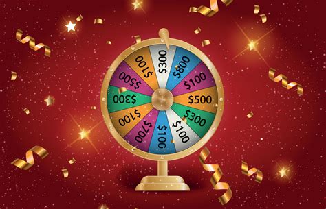 Colorful Roulette Wheel Chance Of Victory Fortune Concept Vector