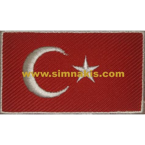 Turkey Türk bayrak nakış işleme arma patch 58 cm Sim Nakış Patch