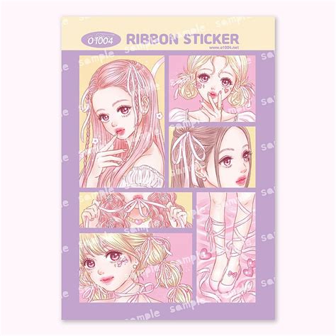 Ribbon Sticker 設計館 O1004 貼紙 Pinkoi