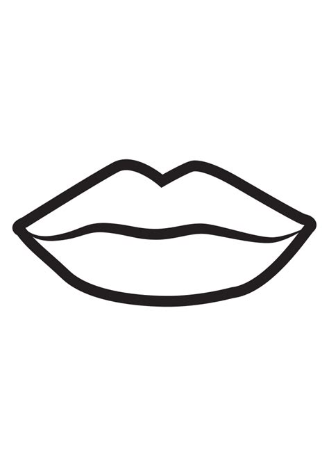 Lips Outline Svg Free