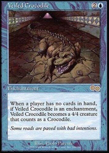 Veiled Crocodile ~ Moderately Played Urzas Saga Mtg Magic Ultimatemtg