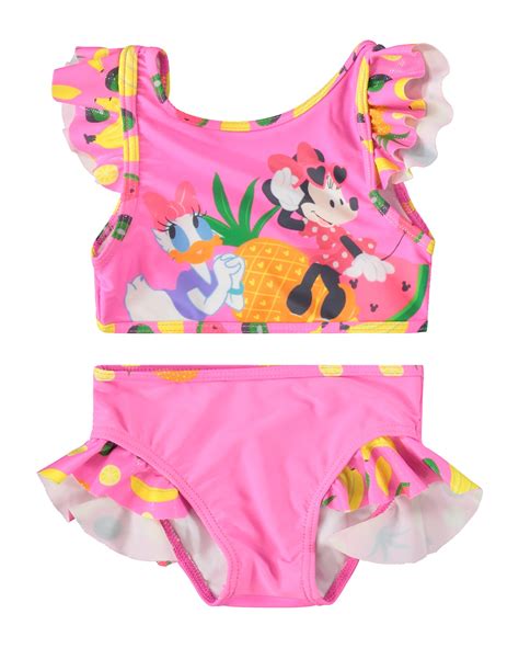 Riachuelo Biqu Ni Infantil Top E Calcinha Minnie Mouse Rosa Neon Tam