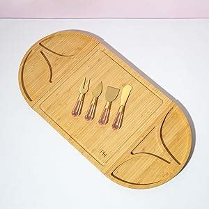 Amazon Paris Hilton Charcuterie Board And Serving Set Bamboo