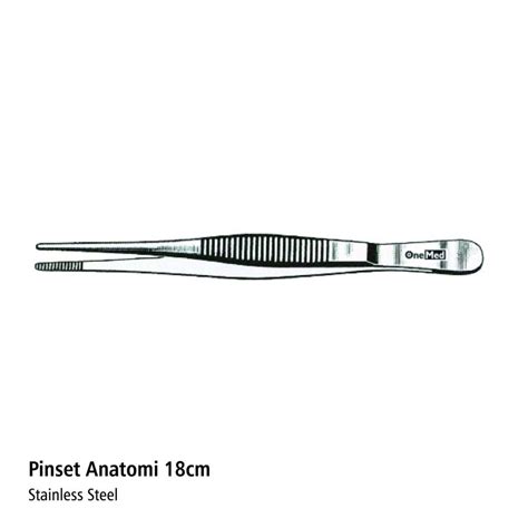 Pinset Anatomi Stainless Steel Fine A 18cm Stainless Steel Onemed