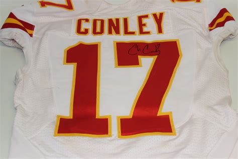 Nfl Auction Sts Chiefs Chris Conley Game Worn Chiefs Jersey