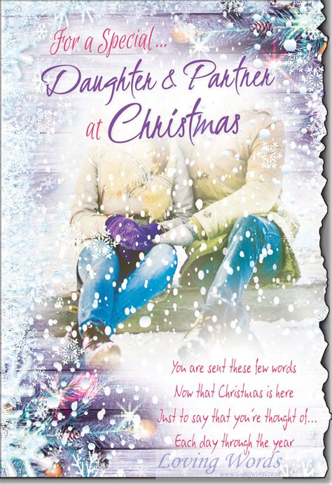 For A Special Daughter And Partner At Christmas Greeting Cards By Loving Words