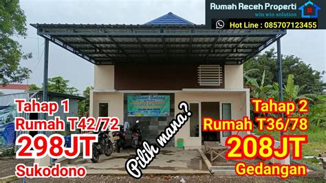 GOLDEN RAYA Promo Rumah Murah Gedangan 208 Juta Rumah Sukodono 298