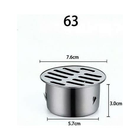 Suyin Stainless Steel Thicken Drainage Roof Patio Round Flat Floor