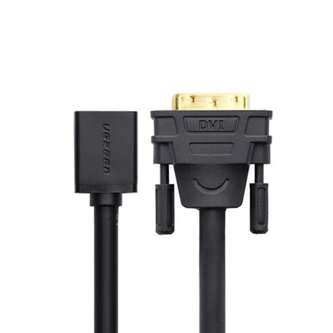 Ugreen DVI Han Til HDMI Hun Adapterkabel 0 15 M Sort Teknikdele Dk