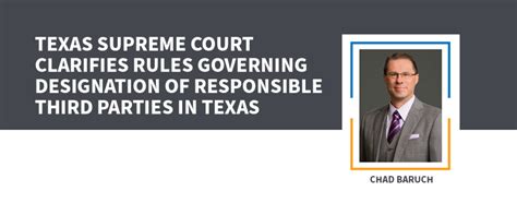 Texas Supreme Court Clarifies Rules Governing Designation Of