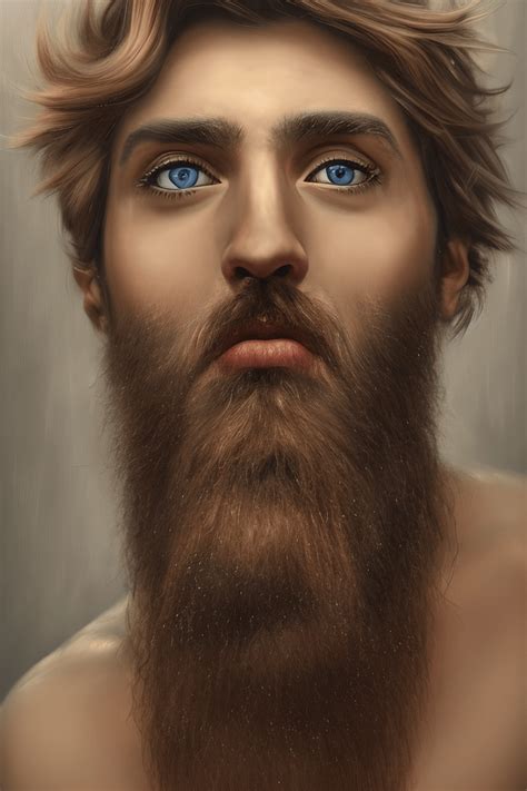 Impresionante Hombre Gay Barbudo Hiperdetallado De 8K Con Pecho Peludo Creative Fabrica