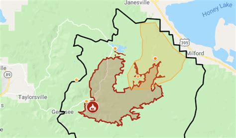 Walker Fire map: 50,000 acres burned in California forest