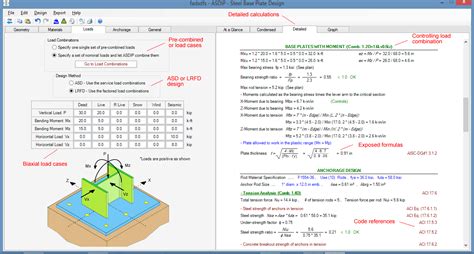 Free Base Plate Calculator Asdip