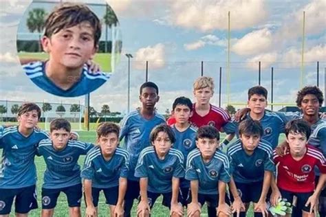 Thiago El Hijo Mayor De Messi Debutó En Las Inferiores Del Inter Miami Delsur Diario