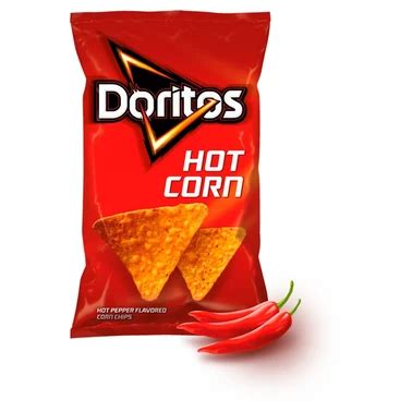 Doritos Hot Corn Chipsy Kukurydziane O Smaku Ostrej Papryki 100 G