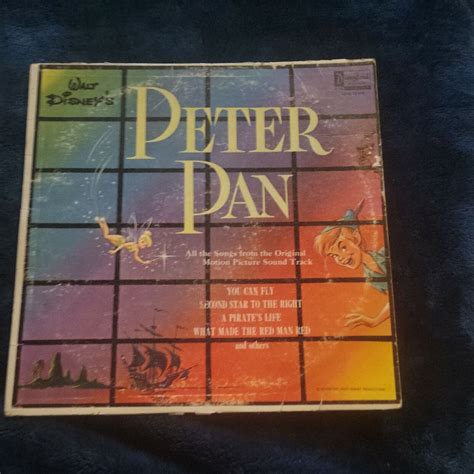 WALT DISNEY S PETER PAN Soundtrack LP Disneyland Records DQ 1206 Values