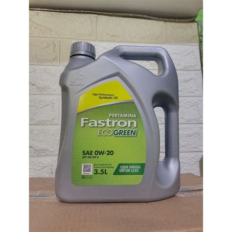 Jual OLI PERTAMINA FASTRON ECO GREEN SAE 0W 20 Shopee Indonesia