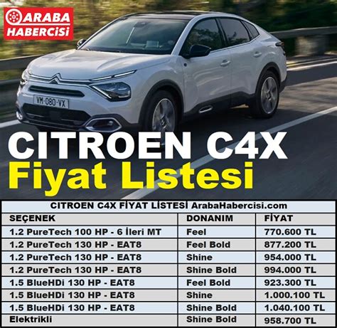 Citroen C X Fiyat Listesi Mart C X Km C X Km Araba