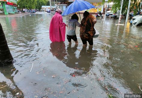 China Lashed By Years First Typhoon Record Rains Forecast