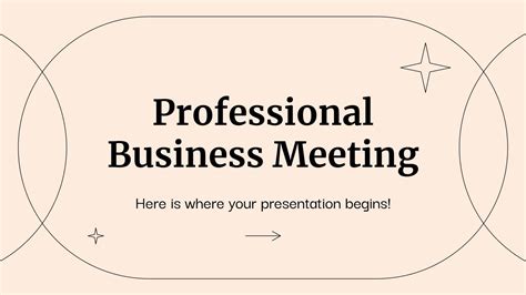 Professional Business Meeting | Theme for Google Slides & PPT