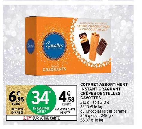 Promo Coffret Assortiment Instant Craquantn Cr Pes Dentelles Gavottes