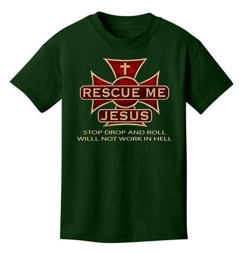 Rescue Me From Hell Jesus Tee Spiritual Rebirth From The Phoenix To