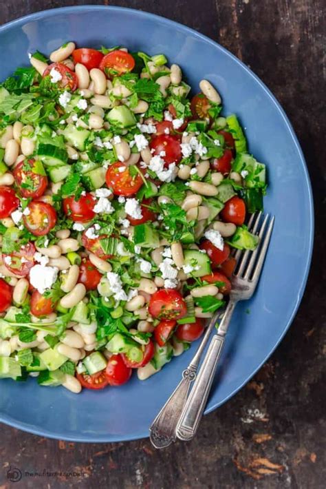 Easy White Bean Salad Recipe The Mediterranean Dish