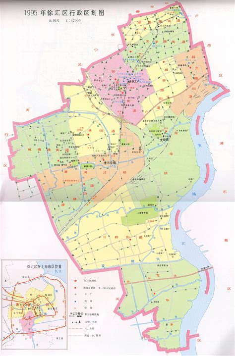 徐汇区街道分布图上海徐汇区行政区划图 伤感说说吧