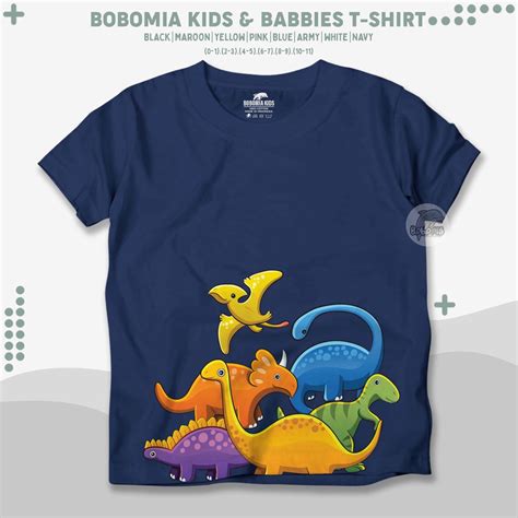 Jual Bobomia Kaos Dino Anak Dinosaurus Tirex Baju Distro Anak Dan