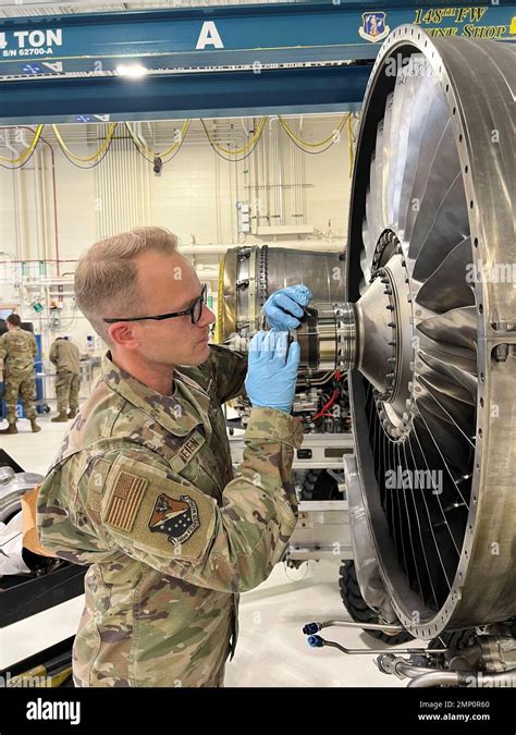 An Aerospace Propulsion Specialist Assigned To The 148th Fighter Wing