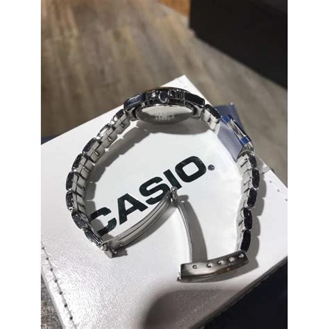 100 Original Casio Enticer MTP 1215A 2A Blue Dial Silver Tone