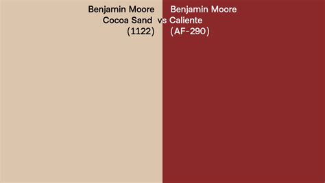 Benjamin Moore Cocoa Sand Vs Caliente Side By Side Comparison