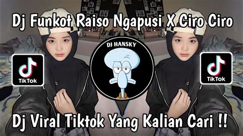 Dj Funkot Raiso Ngapusi X Ciro Ciro Dj Viral Tiktok Yang Kalian