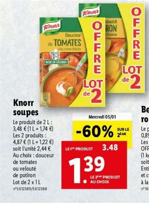 Promo Knorr Soupes Chez Lidl