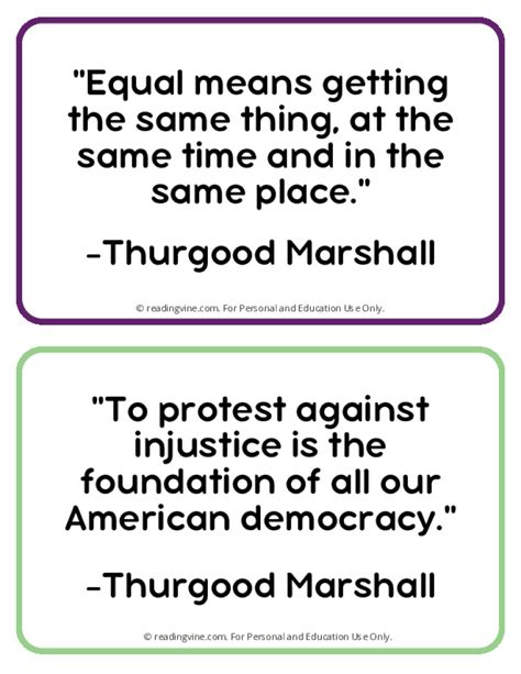 Thurgood Marshall Quotes | Free, Printable PDF Posters