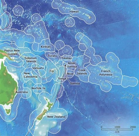 Pacific Island Exclusive Economic Zones Law Of The Sea Island