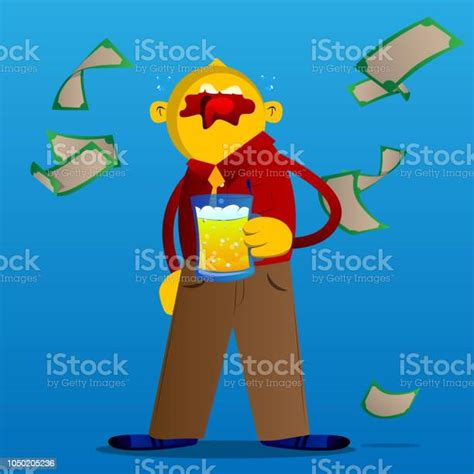 Man Drinking Beer Stock Illustration Download Image Now Adult Adults Only Alcohol Drink