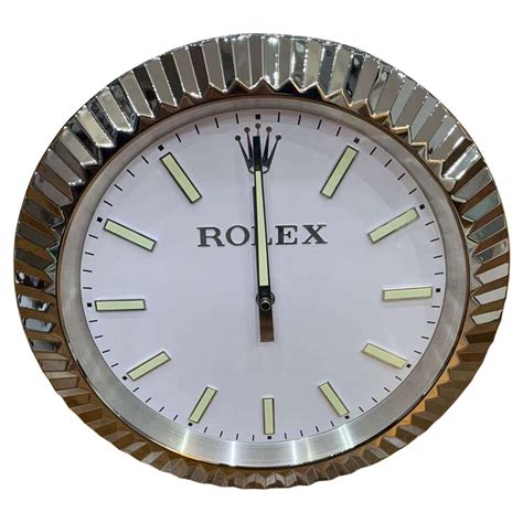 Reloj De Pared Cromado Con Certificado Oficial Rolex Datejust