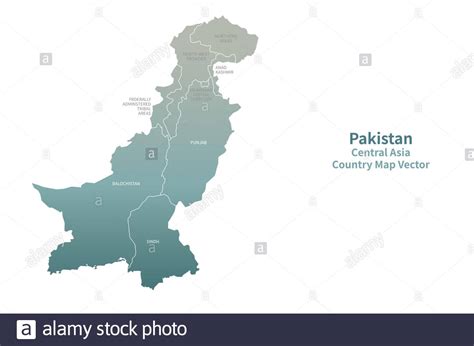 Pakistan map vector hi-res stock photography and images - Alamy