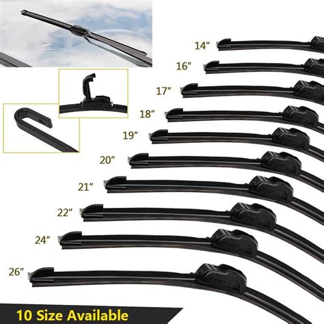 Cheap Car Glass Wiper Wiper Blade U Hook Universal Car Natural Rubber