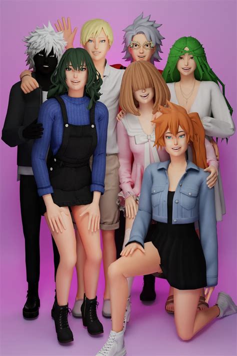 Mha Hair Pack 2 In 2021 Sims 4 Anime The Sims 4 Skin Sims 4 Hot Sex