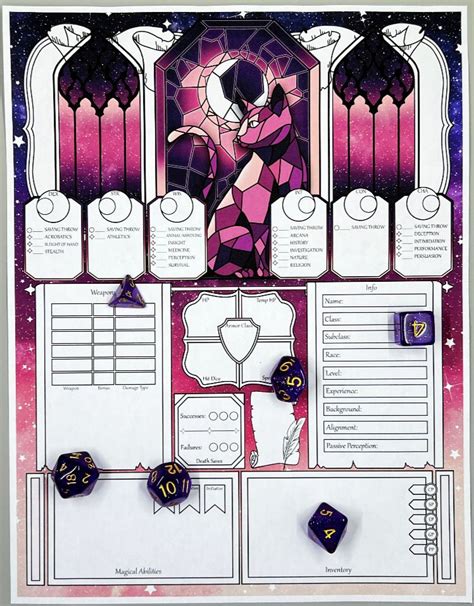 Twilight Domain Dnd Character Sheet Cleric Dnd Character Sheet Dnd Characters Character Sheet