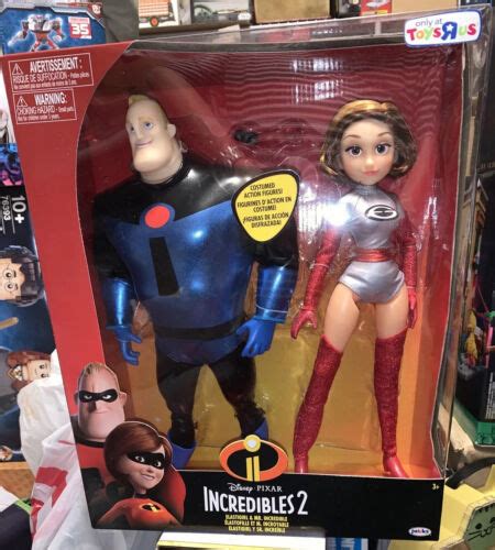 Toys R Us Exclusive Incredibles Elastigirl Mr Incredible Bonus