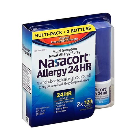 Nasacort® 2 Count Allergy 24 Hour Non Drowsy Nasal Spray 120 Sprays Bed Bath And Beyond