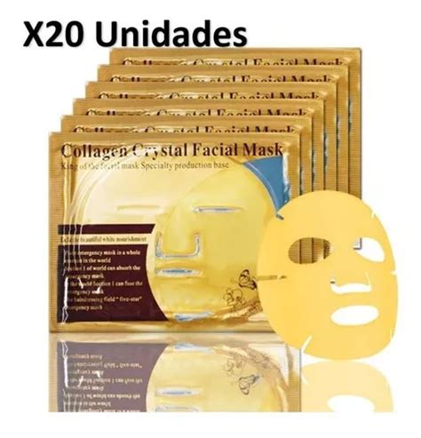 Set Mascarillas Para La Cara De Colageno Dorada Faciales Tipo De