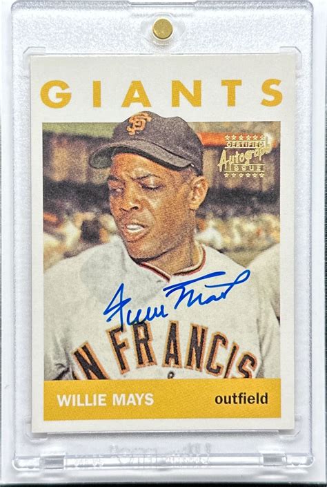 Topps Willie Mays Finest Reprints Autographs Topps Auto