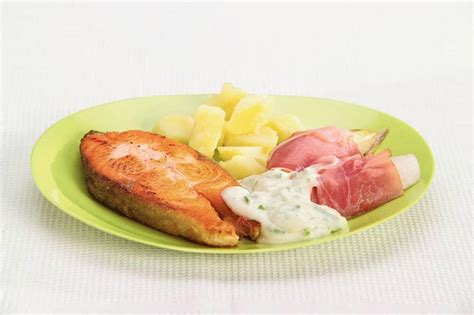 Witlof Met Roomsaus En Gegrilde Zalm Recept Allerhande Albert Heijn