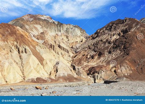 Dry Mountains Of Death Valley Stock Photo Image Of Wide Lane 40437270