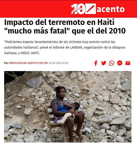 Si Fuera Por Muertos Haití Con Gran Mejora Entre Terremotos De 2010