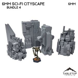 6mm Sci Fi Cityscape Bundle 4 Battletech Terrain Mechwarrior Terrain